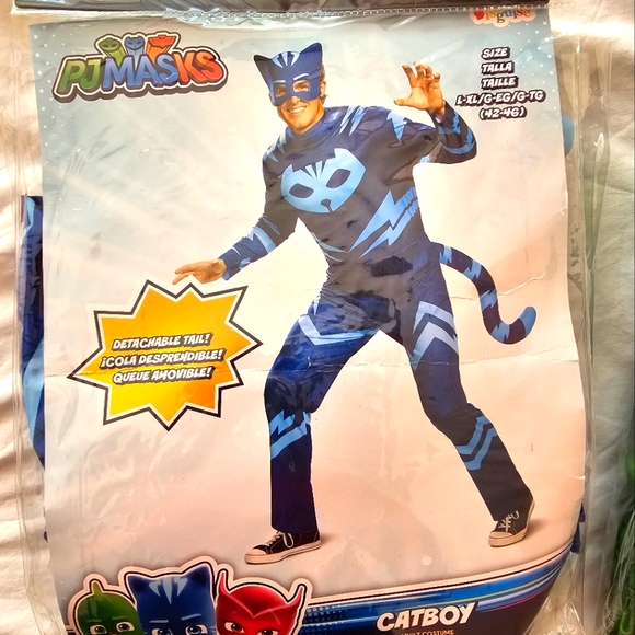 ADULT PJ Masks Catboy Costume - Picture 1 of 3